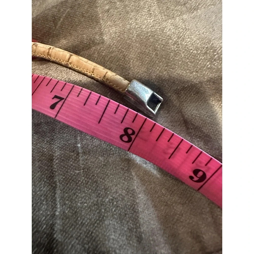 Corkforme Cork Bracelet Small Silver Tone Bar Made In Portugal Unisex Jewelry‎